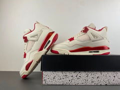 Air Jordan 4  off-white and red